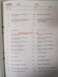 Scania reservdelskatalog nr 211 Buschassier BR111MV - Varaosaluettelo nr 211 Linja-auton alusta BR 111MV