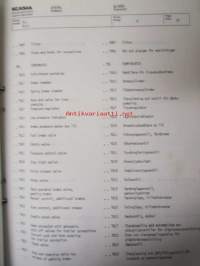 Scania reservdelskatalog nr 211 Buschassier BR111MV - Varaosaluettelo nr 211 Linja-auton alusta BR 111MV