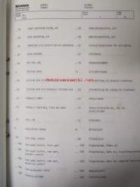 Scania reservdelskatalog nr 211 Buschassier BR111MV - Varaosaluettelo nr 211 Linja-auton alusta BR 111MV
