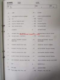 Scania reservdelskatalog nr 211 Buschassier BR111MV - Varaosaluettelo nr 211 Linja-auton alusta BR 111MV