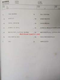 Scania reservdelskatalog nr 211 Buschassier BR111MV - Varaosaluettelo nr 211 Linja-auton alusta BR 111MV