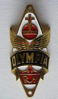 Olympia - polkupyörän keulamerkki, etumerkki