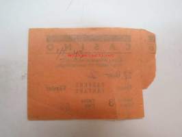 Casino 1.1.1943 -elokuvateatterin pääsylippu