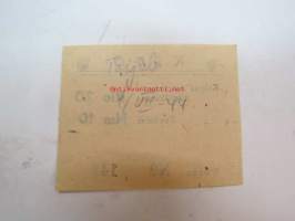 Kino (Toijala) 4.7.1944 -elokuvateatterin pääsylippu