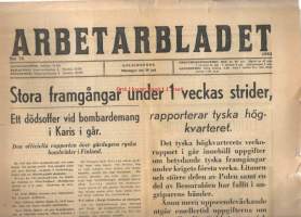 Arbetarbladet 1941 nr 73 / 30.6.1941