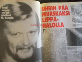 Alibi 1991 nr 2, sis. mm. artikkelit / kuvat / mainokset; Harri Leinonen Turenki - ammutaanko pellolle polvet munat vai aivot!, Martti Ahveninen löi uhrin Heikki