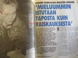 Alibi 1991 nr 2, sis. mm. artikkelit / kuvat / mainokset; Harri Leinonen Turenki - ammutaanko pellolle polvet munat vai aivot!, Martti Ahveninen löi uhrin Heikki