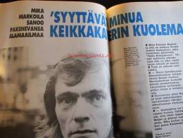 Alibi 1991 nr 8, sis. mm. artikkelit / kuvat / mainokset;  Kiuruvedellä Isä ampui haulikolla vaimonsa ja tyttärensä, Psyykelääkkeitä käyttänyt Unto