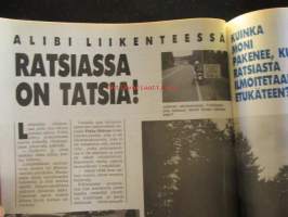 Alibi 1991 nr 8, sis. mm. artikkelit / kuvat / mainokset;  Kiuruvedellä Isä ampui haulikolla vaimonsa ja tyttärensä, Psyykelääkkeitä käyttänyt Unto