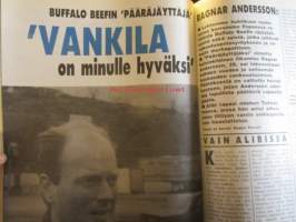 Alibi 1991 nr 8, sis. mm. artikkelit / kuvat / mainokset;  Kiuruvedellä Isä ampui haulikolla vaimonsa ja tyttärensä, Psyykelääkkeitä käyttänyt Unto