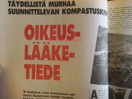 Alibi 1991 nr 8, sis. mm. artikkelit / kuvat / mainokset;  Kiuruvedellä Isä ampui haulikolla vaimonsa ja tyttärensä, Psyykelääkkeitä käyttänyt Unto