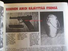 Alibi 1991 nr 8, sis. mm. artikkelit / kuvat / mainokset;  Kiuruvedellä Isä ampui haulikolla vaimonsa ja tyttärensä, Psyykelääkkeitä käyttänyt Unto