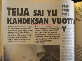 Alibi 1991 nr 9, sis. mm. artikkelit / kuvat / mainokset;  Matti Nykäsen velipuoli Jorma kertoo - Musiikki ja rakkaus katkaisevat vankilakierteeni, Valkeakosken
