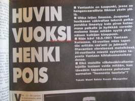 Alibi 1991 nr 9, sis. mm. artikkelit / kuvat / mainokset;  Matti Nykäsen velipuoli Jorma kertoo - Musiikki ja rakkaus katkaisevat vankilakierteeni, Valkeakosken