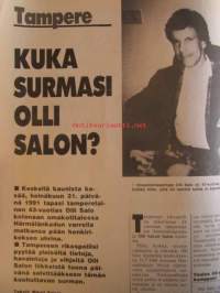Alibi 1991 nr 11, sis. mm. artikkelit / kuvat / mainokset; Helsinginkatu ankara katu lapsiprostituutiota ja huumeita ja aseita, Kiuruveden Keijo Laaksorinne