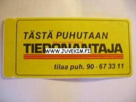 Tiedonantaja -tarra