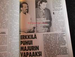 Alibi 1992 nr 1, sis. mm. artikkelit / kuvat / mainokset; Tunisialainen Dabboussi Abdelgrim B Hedin - Rasismi nostaa päätään kun "mutakuonoa muilutettiin",