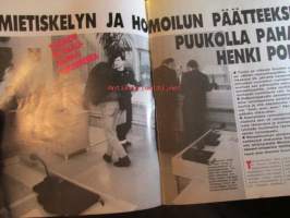 Alibi 1992 nr 1, sis. mm. artikkelit / kuvat / mainokset; Tunisialainen Dabboussi Abdelgrim B Hedin - Rasismi nostaa päätään kun "mutakuonoa muilutettiin",