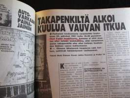 Alibi 1992 nr 2, sis. mm. artikkelit / kuvat / mainokset; Suomalaisopiskelija Kim Koskinen katosi laivalla, Offset-painaja Kari Kiviniemi putsasi vanhuksia