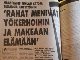 Alibi 1992 nr 2, sis. mm. artikkelit / kuvat / mainokset; Suomalaisopiskelija Kim Koskinen katosi laivalla, Offset-painaja Kari Kiviniemi putsasi vanhuksia