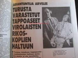 Alibi 1992 nr 2, sis. mm. artikkelit / kuvat / mainokset; Suomalaisopiskelija Kim Koskinen katosi laivalla, Offset-painaja Kari Kiviniemi putsasi vanhuksia
