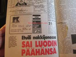 Alibi 1992 nr 2, sis. mm. artikkelit / kuvat / mainokset; Suomalaisopiskelija Kim Koskinen katosi laivalla, Offset-painaja Kari Kiviniemi putsasi vanhuksia