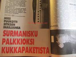Alibi 1992 nr 8, sis. mm. artikkelit / kuvat / mainokset; Kyllikki Saaren surmaaja salattiin vuosikymmenet surmaajan suku tiesi totuuden alusta asti, Poltettava