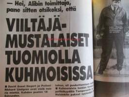Alibi 1992 nr 8, sis. mm. artikkelit / kuvat / mainokset; Kyllikki Saaren surmaaja salattiin vuosikymmenet surmaajan suku tiesi totuuden alusta asti, Poltettava