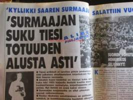 Alibi 1992 nr 8, sis. mm. artikkelit / kuvat / mainokset; Kyllikki Saaren surmaaja salattiin vuosikymmenet surmaajan suku tiesi totuuden alusta asti, Poltettava