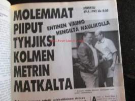 Alibi 1992 nr 9, sis. mm. artikkelit / kuvat / mainokset; "Olavi Heinonen K.J. LÅng Pekka Koskinen" - rikollisuus lisääntyy, Pekka Soutolahti murhamies ja