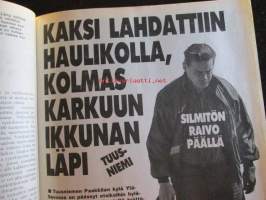 Alibi 1992 nr 9, sis. mm. artikkelit / kuvat / mainokset; "Olavi Heinonen K.J. LÅng Pekka Koskinen" - rikollisuus lisääntyy, Pekka Soutolahti murhamies ja