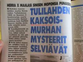 Alibi 1992 nr 9, sis. mm. artikkelit / kuvat / mainokset; "Olavi Heinonen K.J. LÅng Pekka Koskinen" - rikollisuus lisääntyy, Pekka Soutolahti murhamies ja