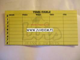 Time-Table -tarra