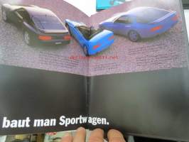 Porsche 968 vm. 1994 -myyntiesite (koko 15,5 x 21 cm, kovat kannet, 40-sivuinen kirja, painettu elokuussa 1993), saksankielinen