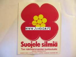 Suojele silmiä -tarra