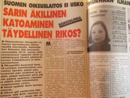 Alibi 1993 nr 1, sis. mm. artikkelit / kuvat / mainokset;   Helsingin haamukuristaja iski jälleen Hilkka Tolppanen, Liikemies Danhammer onkin "Hullu Juvonen",