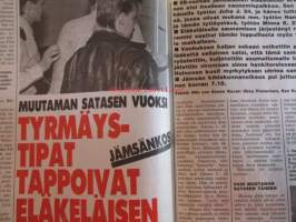 Alibi 1993 nr 1, sis. mm. artikkelit / kuvat / mainokset;   Helsingin haamukuristaja iski jälleen Hilkka Tolppanen, Liikemies Danhammer onkin "Hullu Juvonen",