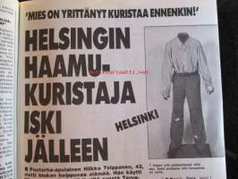 Alibi 1993 nr 1, sis. mm. artikkelit / kuvat / mainokset;   Helsingin haamukuristaja iski jälleen Hilkka Tolppanen, Liikemies Danhammer onkin "Hullu Juvonen",