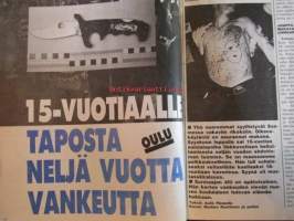 Alibi 1993 nr 1, sis. mm. artikkelit / kuvat / mainokset;   Helsingin haamukuristaja iski jälleen Hilkka Tolppanen, Liikemies Danhammer onkin "Hullu Juvonen",