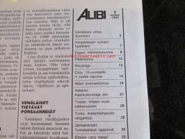 Alibi 1993 nr 1, sis. mm. artikkelit / kuvat / mainokset;   Helsingin haamukuristaja iski jälleen Hilkka Tolppanen, Liikemies Danhammer onkin "Hullu Juvonen",