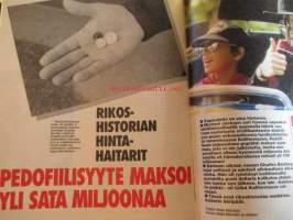 Alibi 1994 nr 6, sis. mm. artikkelit / kuvat / mainokset; Heimo Johannes Saarikko raiskasi ja surmasi Nina Svartsjö, Kirjailia Hannu Hirvikoski kysyy - miksi