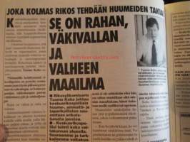 Alibi 1994 nr 6, sis. mm. artikkelit / kuvat / mainokset; Heimo Johannes Saarikko raiskasi ja surmasi Nina Svartsjö, Kirjailia Hannu Hirvikoski kysyy - miksi