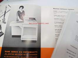 Rank Xerox 914 kopiomaatti / kopiokone -myyntiesite