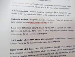 Rank Xerox 914 kopiomaatti / kopiokone -myyntiesite