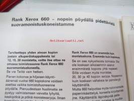 Rank Xerox 660 monistuskone / kopiokone -myyntiesite