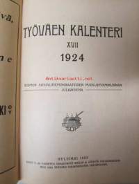 Työväen kalenteri 1924 XVII - Suomen sosialidemokraattisen puoluetoimikunnan julkaisema