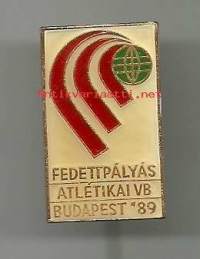 Atletikai ´89 Budabest  rintaneula  rintamerkki