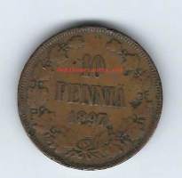 10 penniä  1899