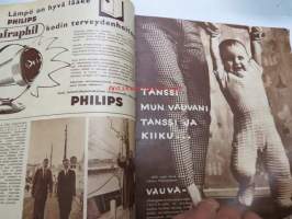 Suomen Kuvalehti 1958 nr 44, ilmestynyt 31.10.1958, sis. mm. seur. artikkelit / kuvat / mainokset; Kansikuva  Nainen ratissa Alfa-Romeo ZB-193), Paulig, Lanolin,