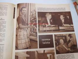Suomen Kuvalehti 1958 nr 44, ilmestynyt 31.10.1958, sis. mm. seur. artikkelit / kuvat / mainokset; Kansikuva  Nainen ratissa Alfa-Romeo ZB-193), Paulig, Lanolin,